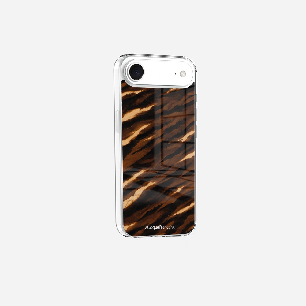 Coque Sans Anneaux Imprimee Zebre Chocolat Noir - 4