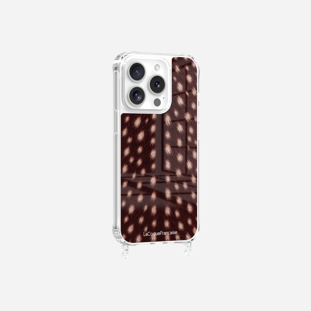 Coque Anneaux Imprimee Tachete Bordeaux - 10