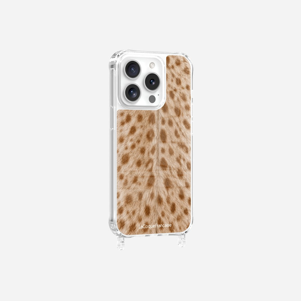 Coque Anneaux Imprimee Tachete Beige - 10