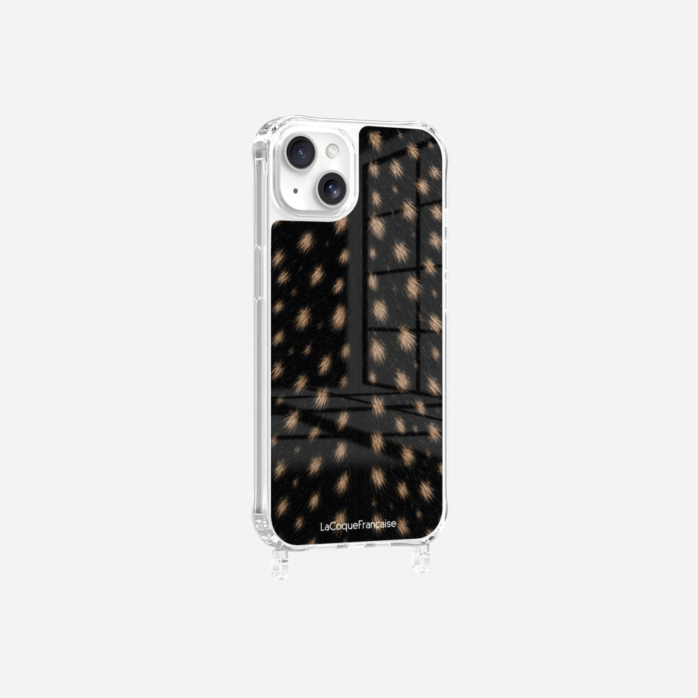 Coque Anneaux Imprimee Tachete Noir - 11