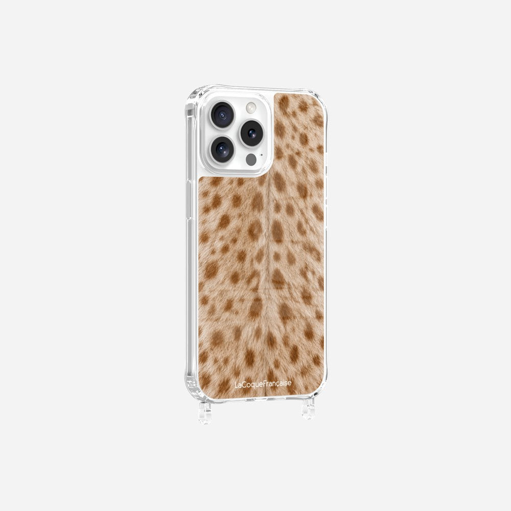 Coque Anneaux Imprimee Tachete Beige - 13