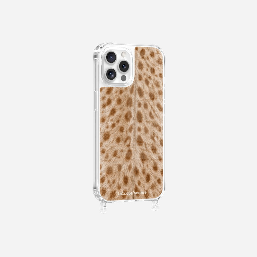 Coque Anneaux Imprimee Tachete Beige - 20