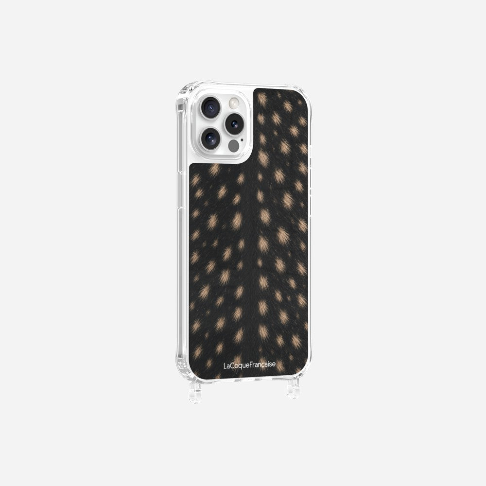 Coque Anneaux Imprimee Tachete Noir - 21