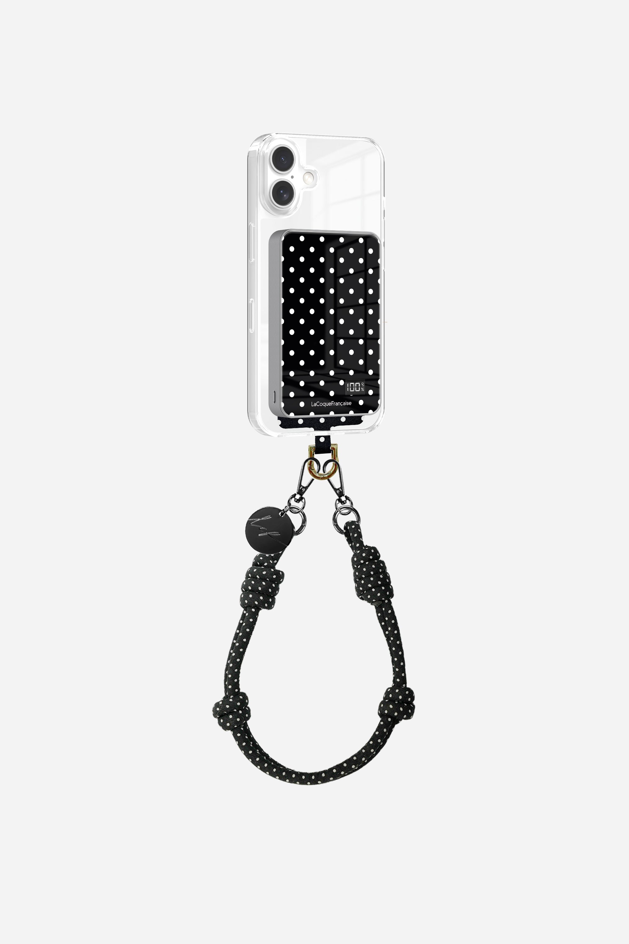 Adaptateur + batterie + chaine courte Pois Blanc