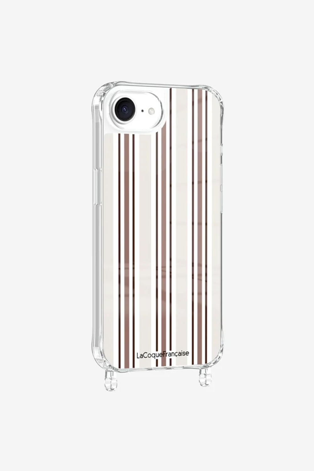 Coque anneaux imprimée + Cordon Nolan beige
