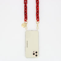 Chaine Longue Emmy Rouge 120 cm