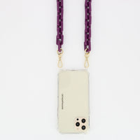 Chaine Longue Emmy Violet 120 cm