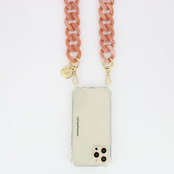 Chaine Longue Alice Rose 120 cm