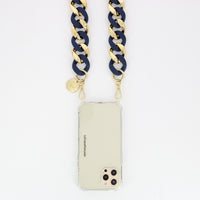 Chaine Longue Alice Bleu 120 cm