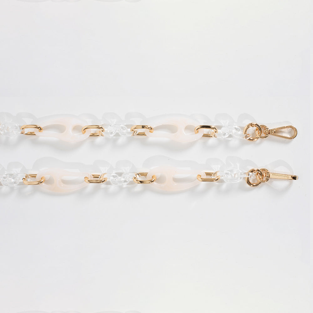 Chaine Longue Anna Beige 120 cm