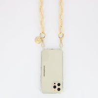 Chaine Longue Zoe Beige 120 cm