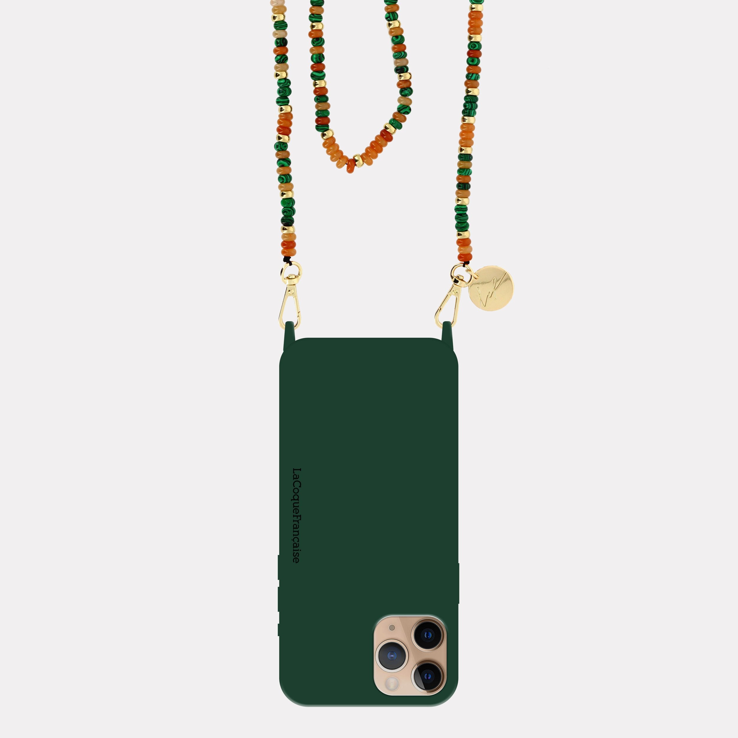 Coque Anneaux Soft Touch Vert - 34