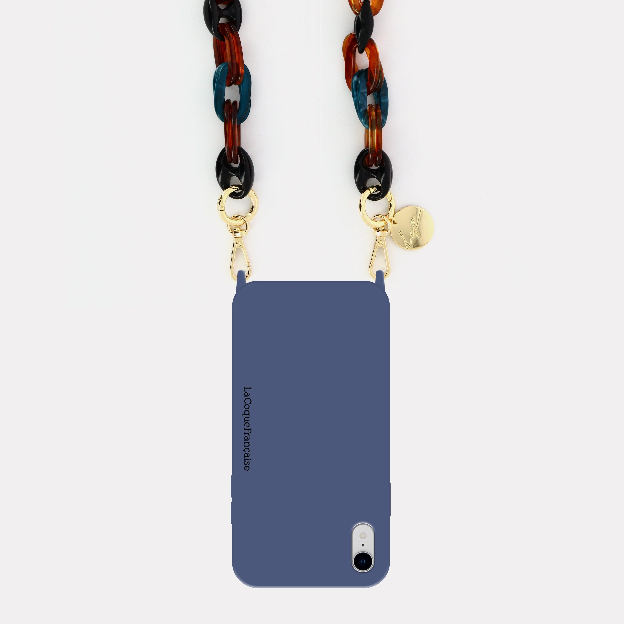 Coque Anneaux Soft Touch Bleu - 47