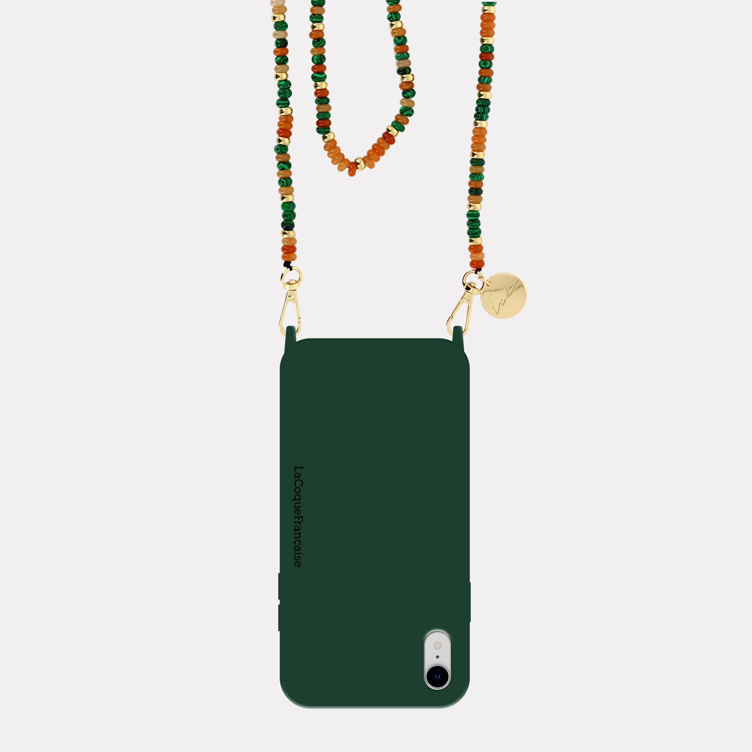 Coque Anneaux Soft Touch Vert - 43
