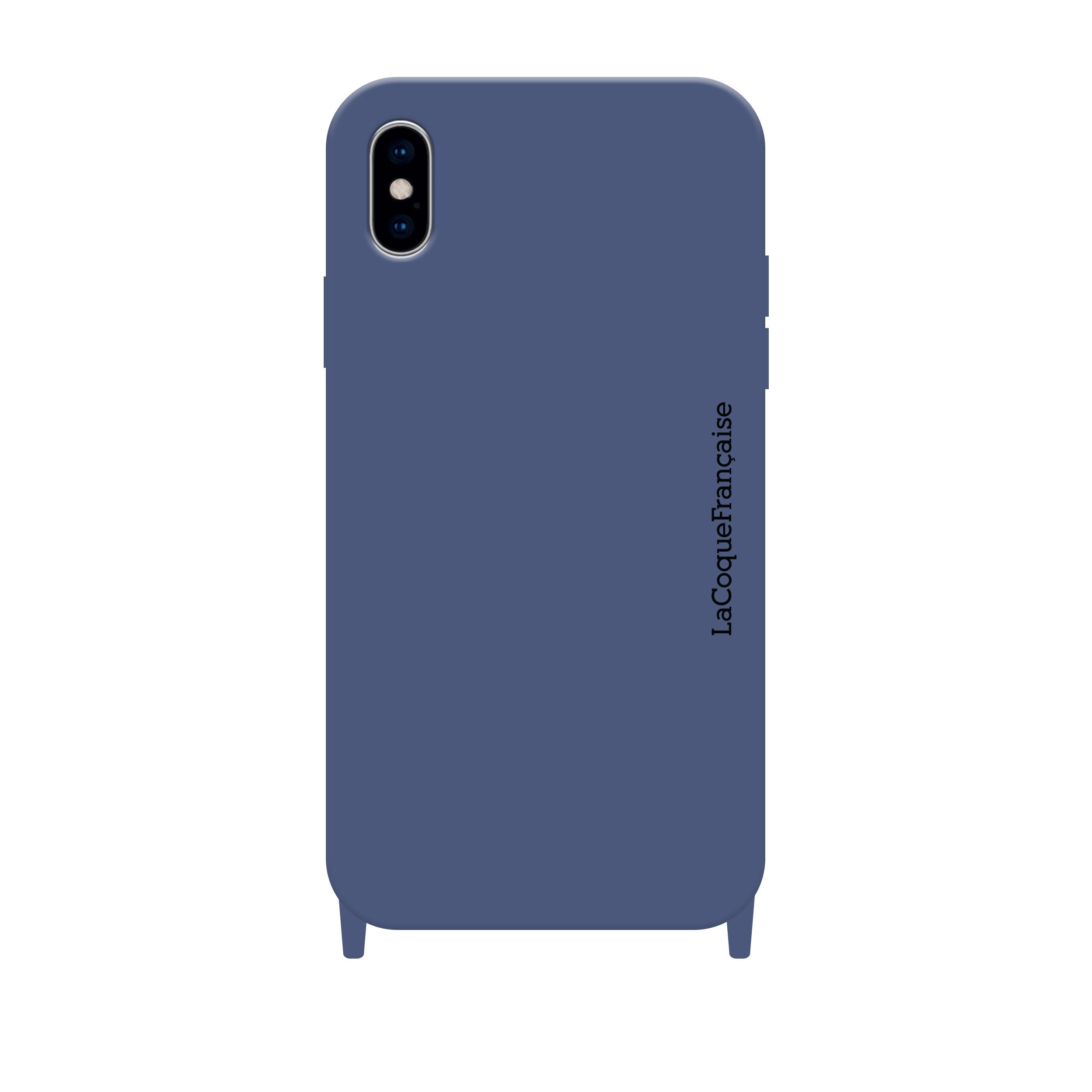 Coque Anneaux Soft Touch Bleu - 43