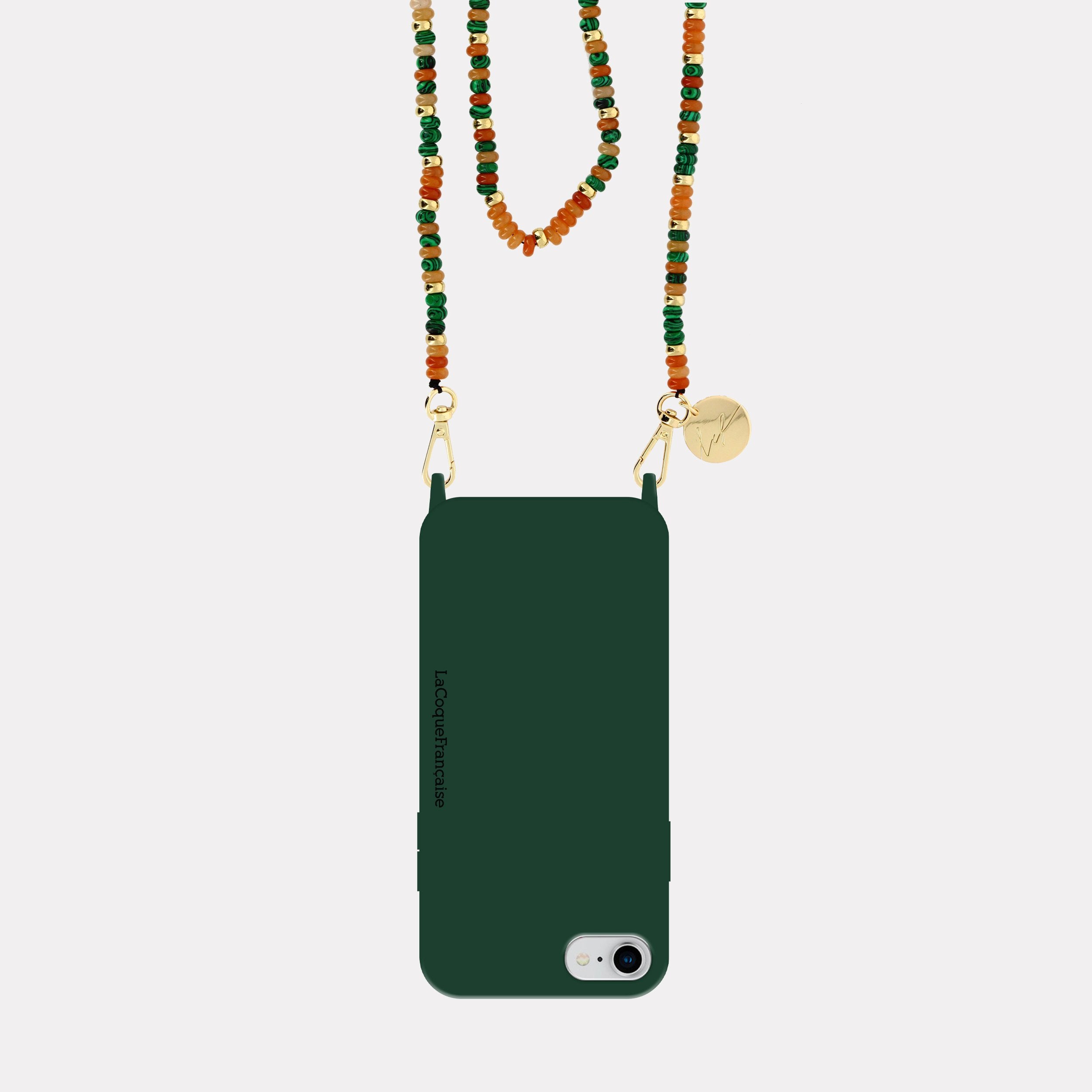 Coque Anneaux Soft Touch Vert - 47