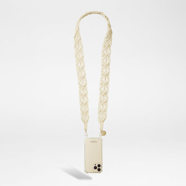 Chaine Longue Eve Beige 120 cm
