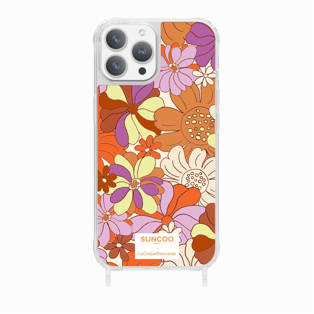Ring Case Printed Orange Flowers Ring