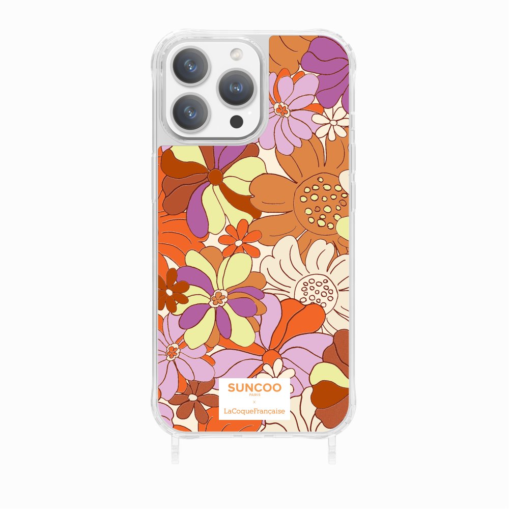 Ring Case Printed Orange Flowers Ring