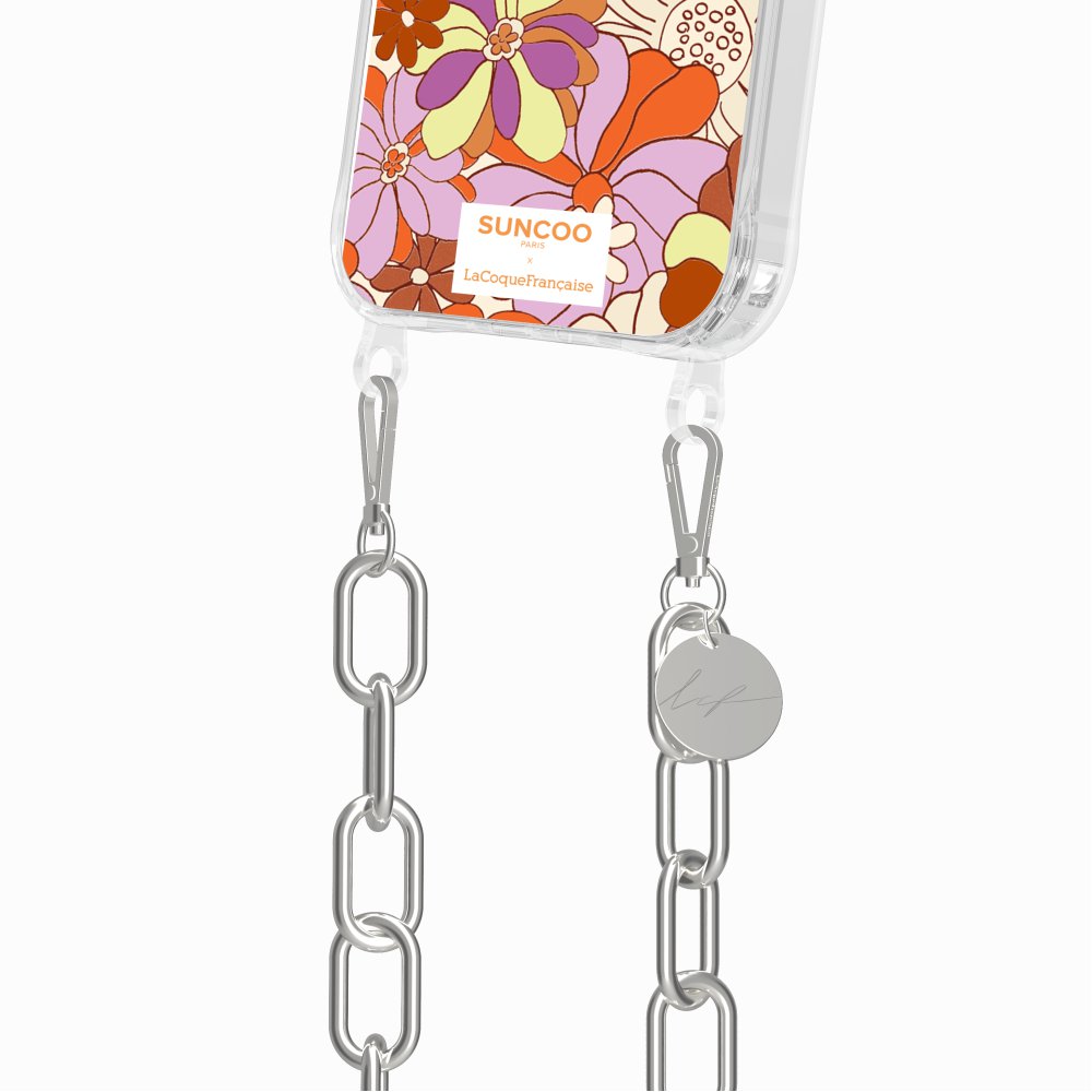 Ring Case Printed Orange Flowers Ring