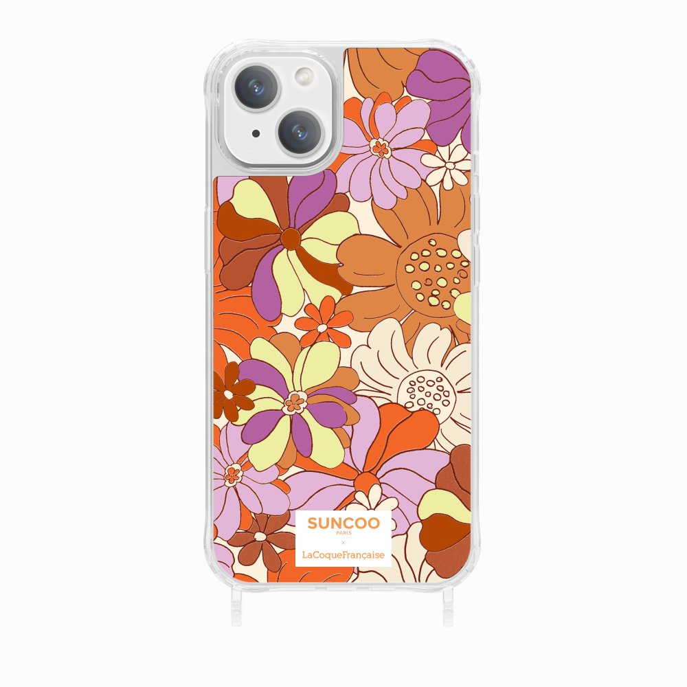 Ring Case Printed Orange Flowers Ring