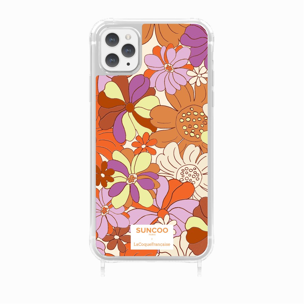 Ring Case Printed Orange Flowers Ring