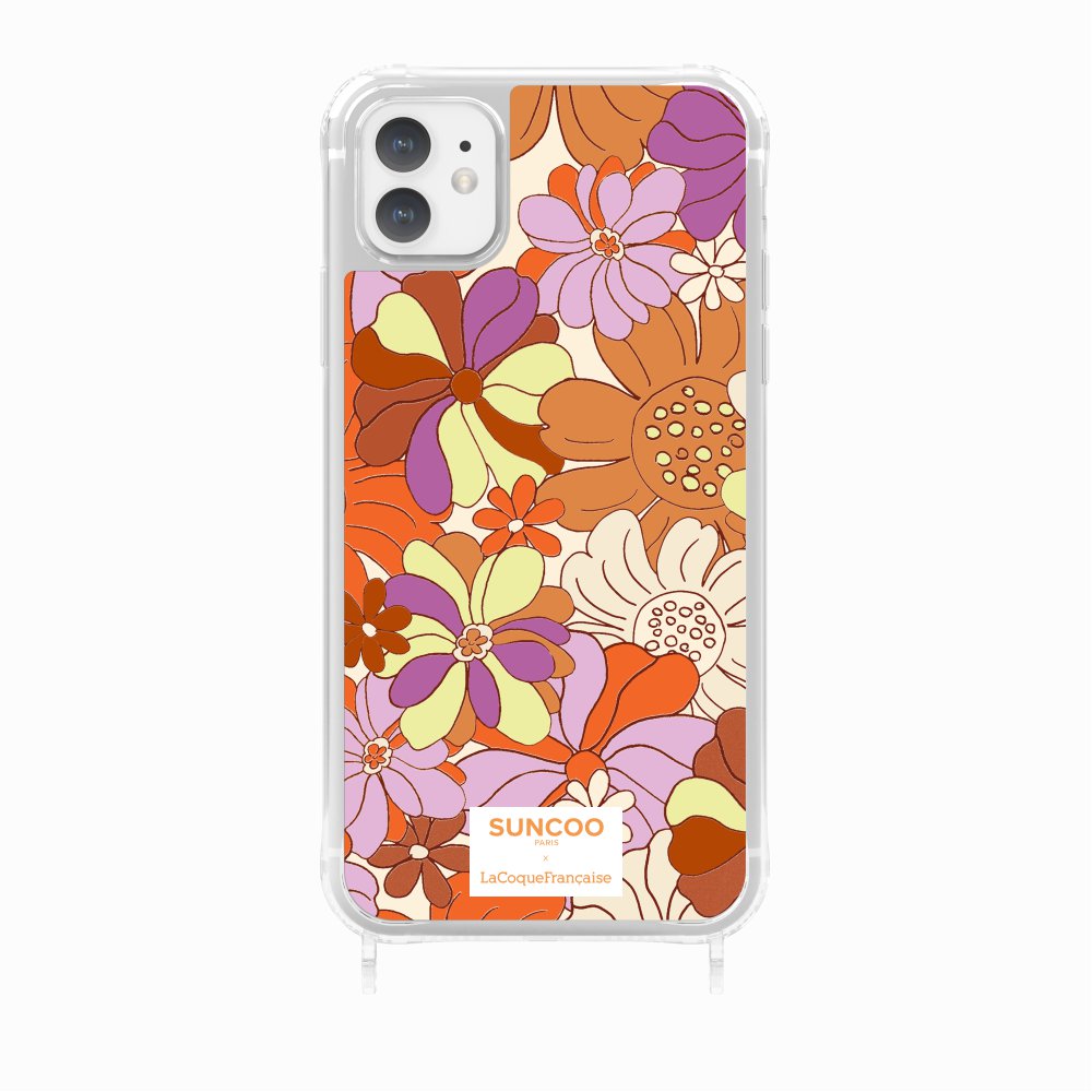 Ring Case Printed Orange Flowers Ring
