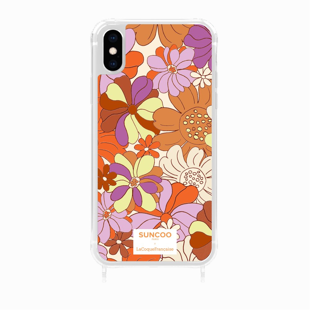 Ring Case Printed Orange Flowers Ring