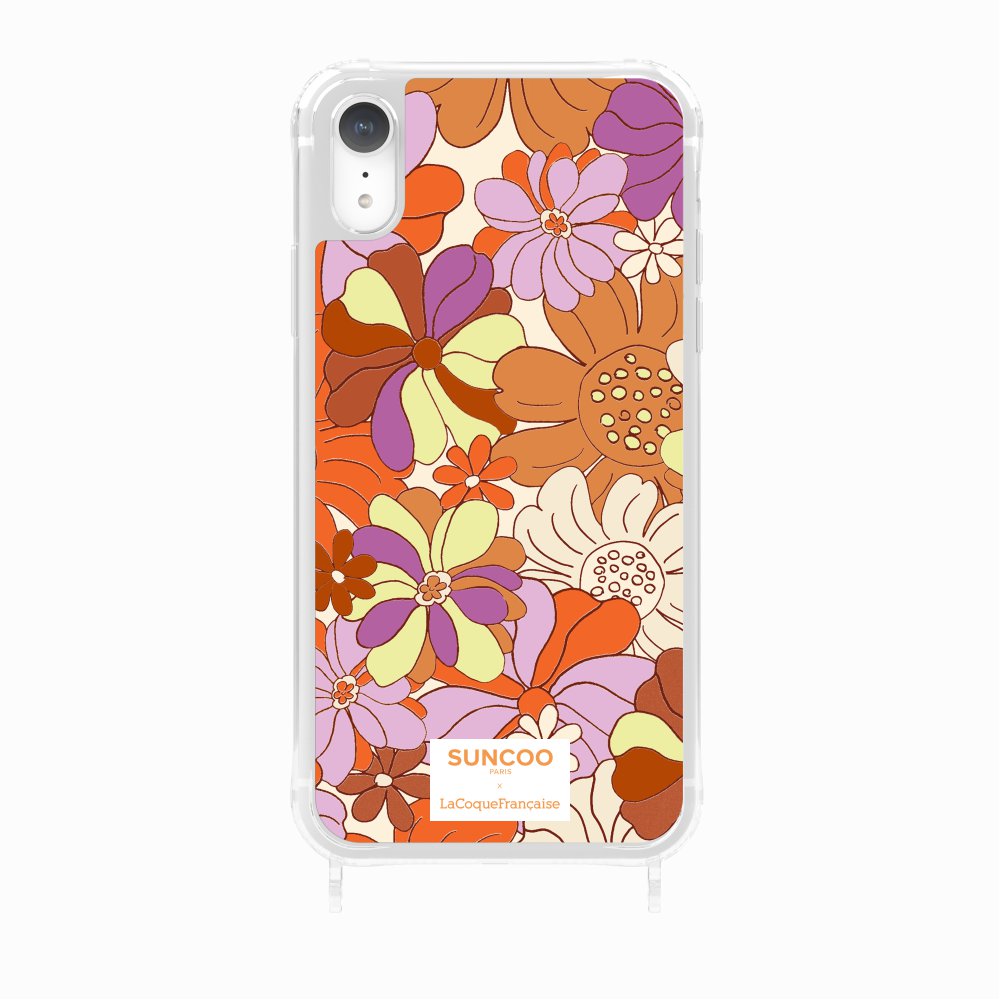 Ring Case Printed Orange Flowers Ring