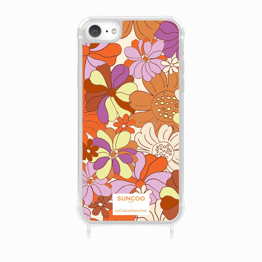 Ring Case Printed Orange Flowers Ring
