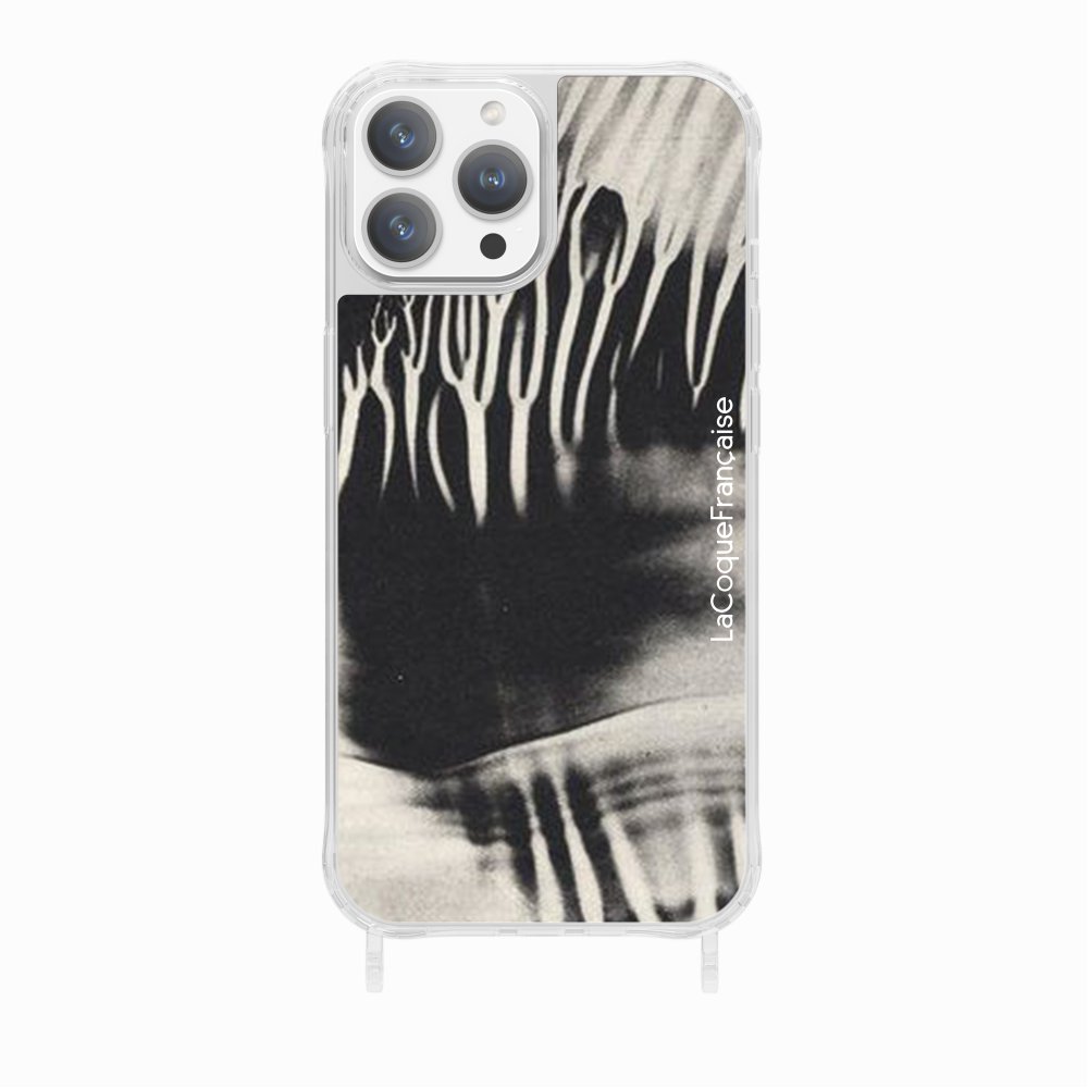 Coque Anneaux Imprimee Black Abstract