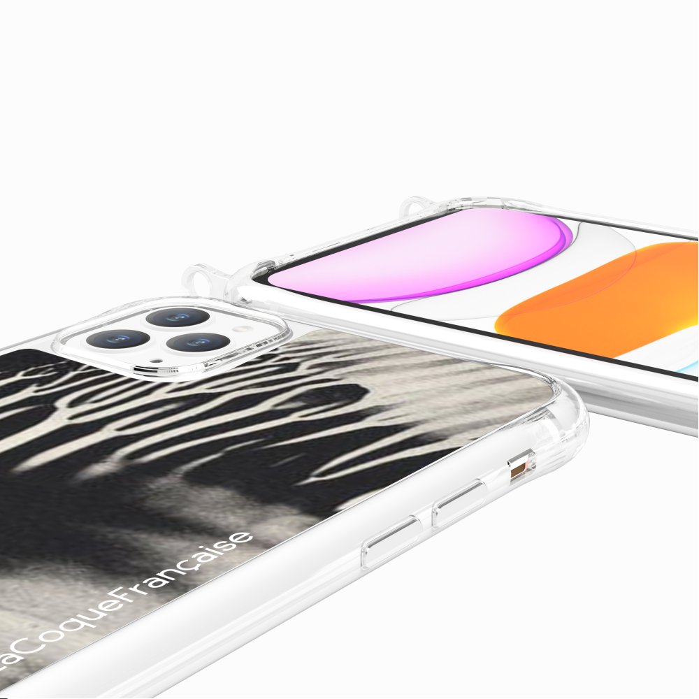 Coque Anneaux Imprimee Black Abstract - 94
