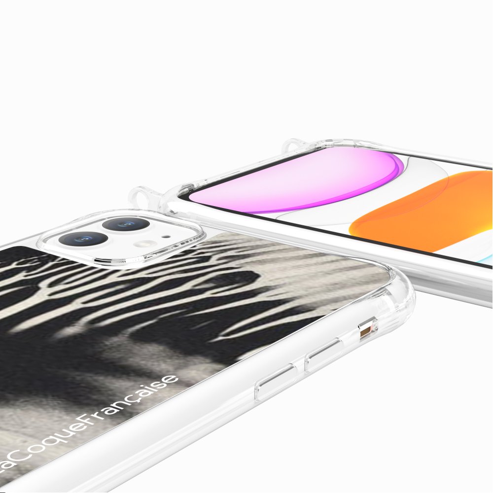 Coque Anneaux Imprimee Black Abstract - 97