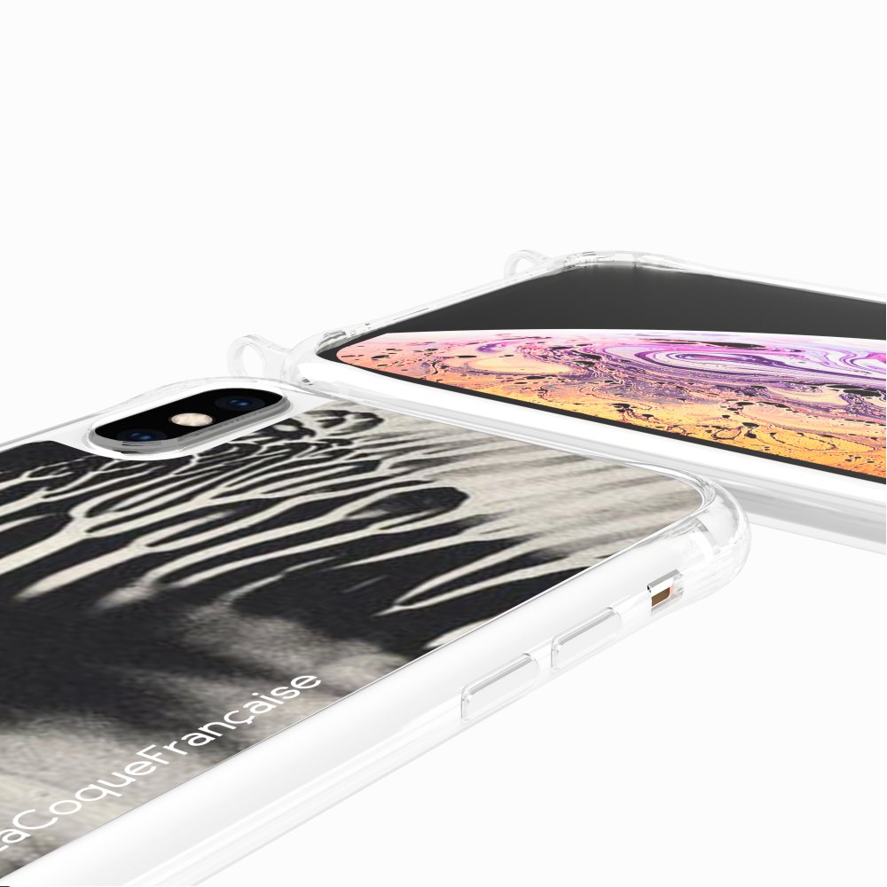 Coque Anneaux Imprimee Black Abstract