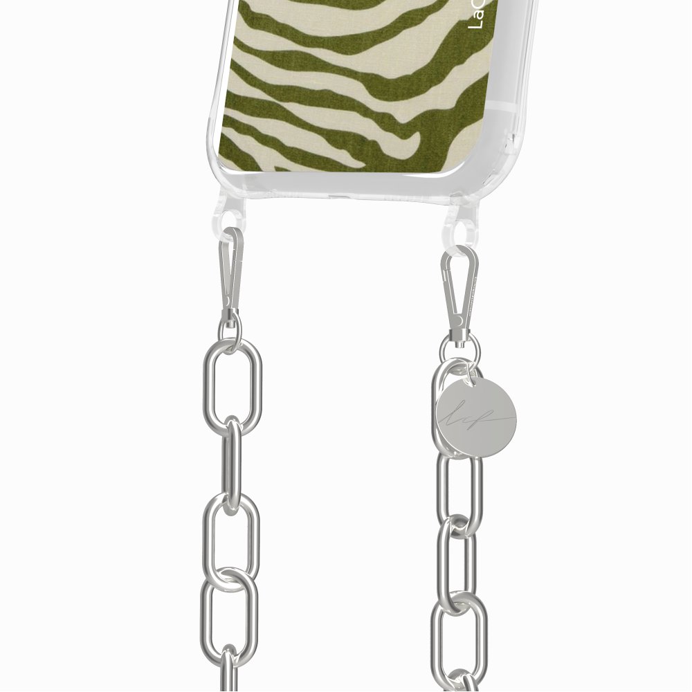 Coque Anneaux Imprimee Zebre Vert