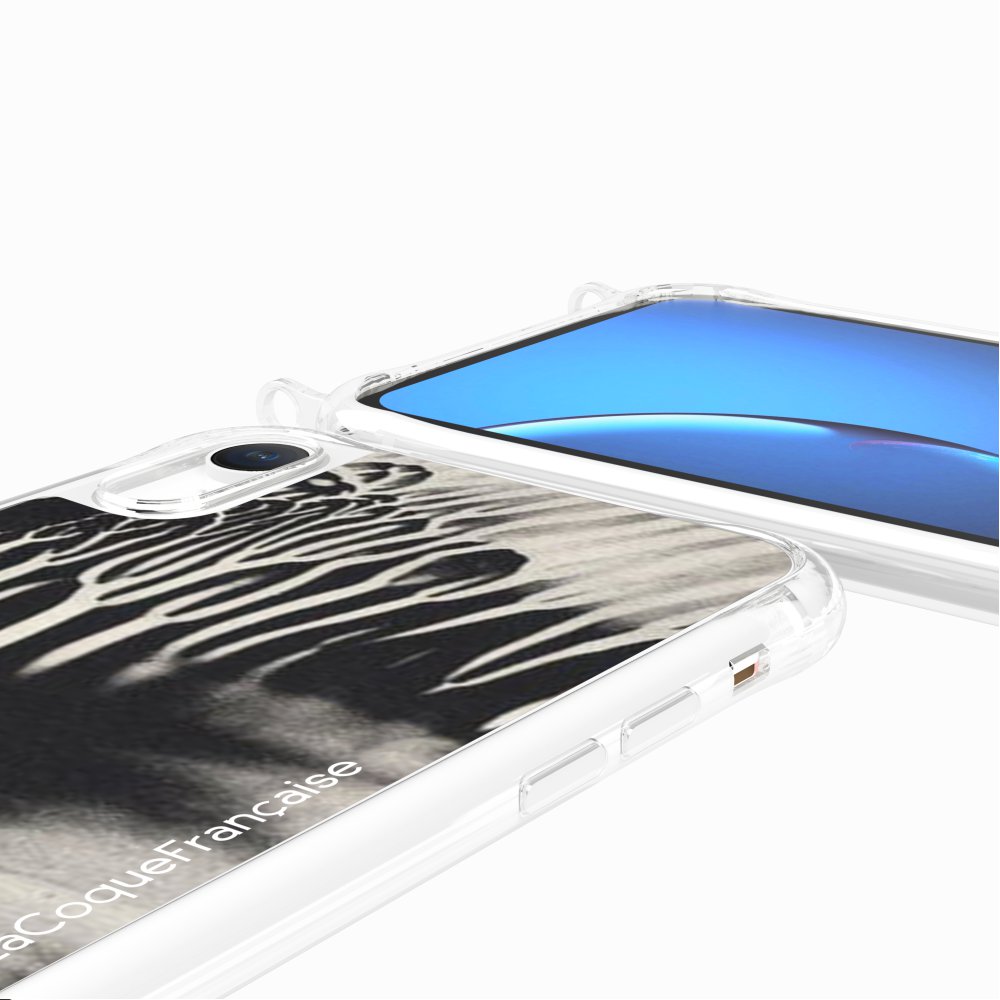 Coque Anneaux Imprimee Black Abstract