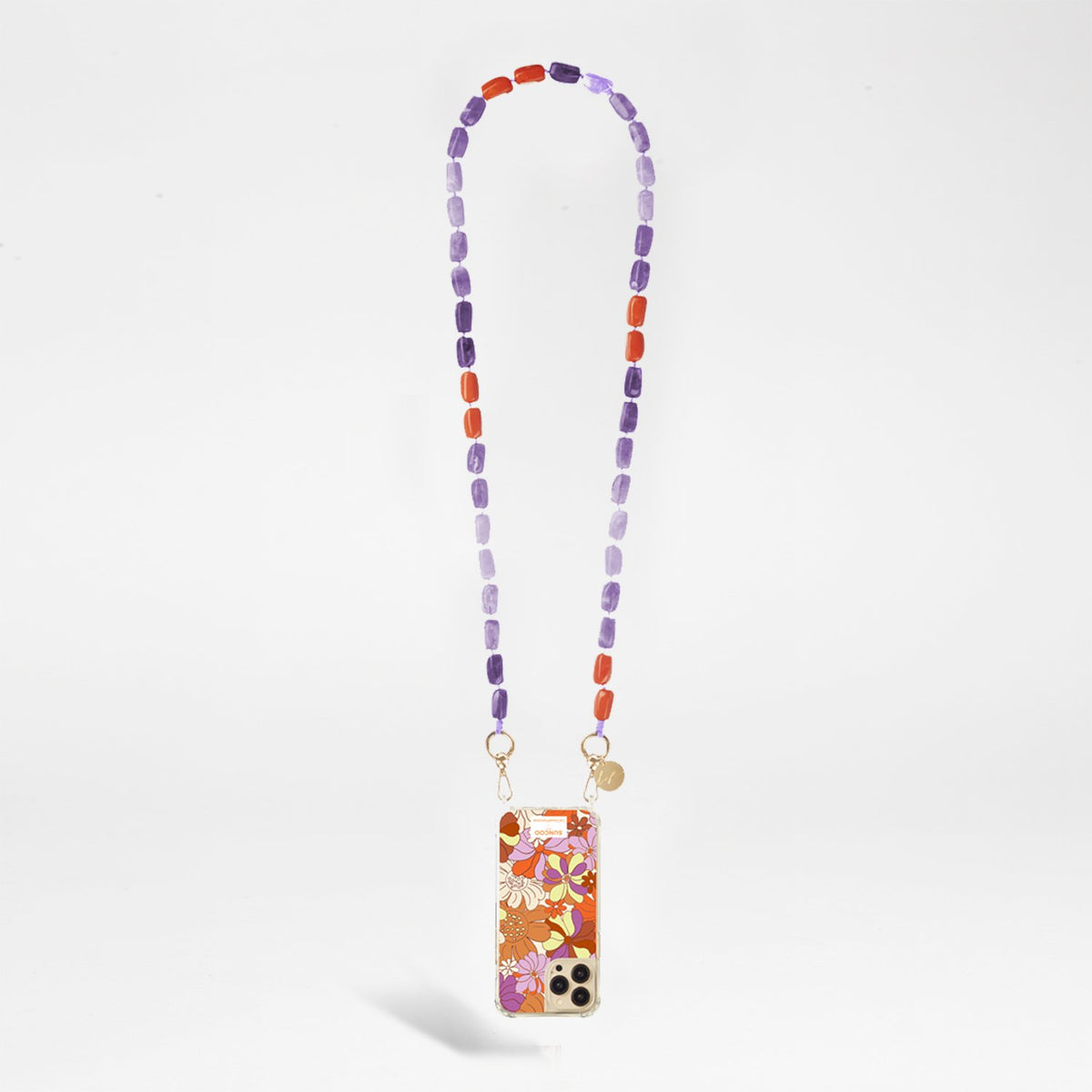 Chaine Longue Talia Violet 120 cm