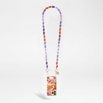 Chaine Longue Talia Violet 120 cm
