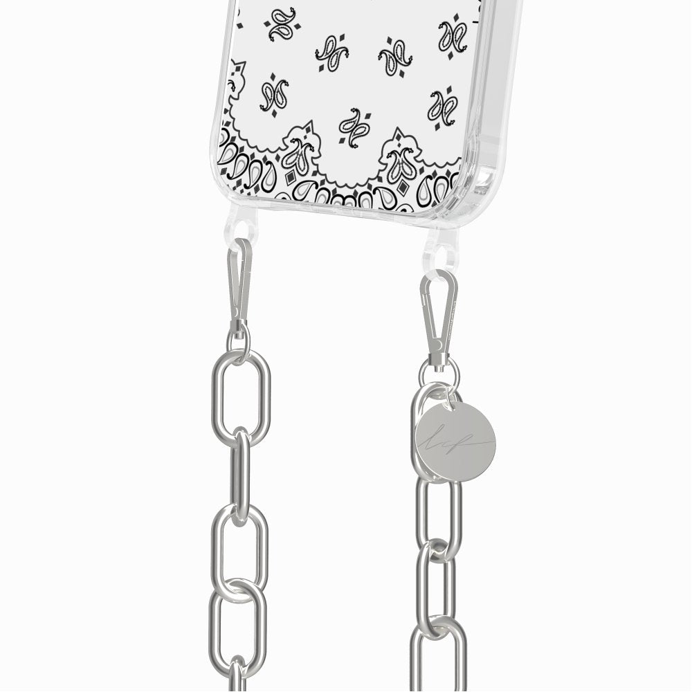 Coque Anneaux Imprimee Bandana Blanc