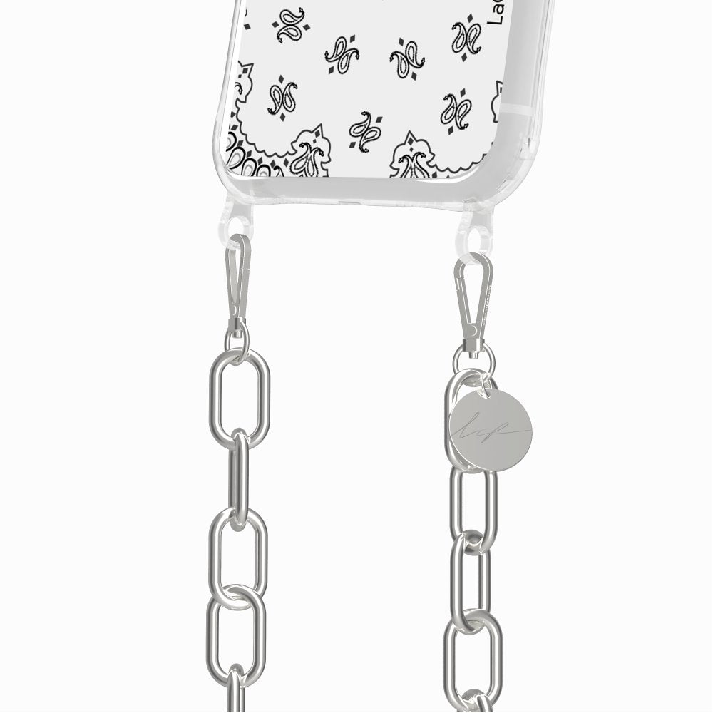 Coque Anneaux Imprimee Bandana Blanc