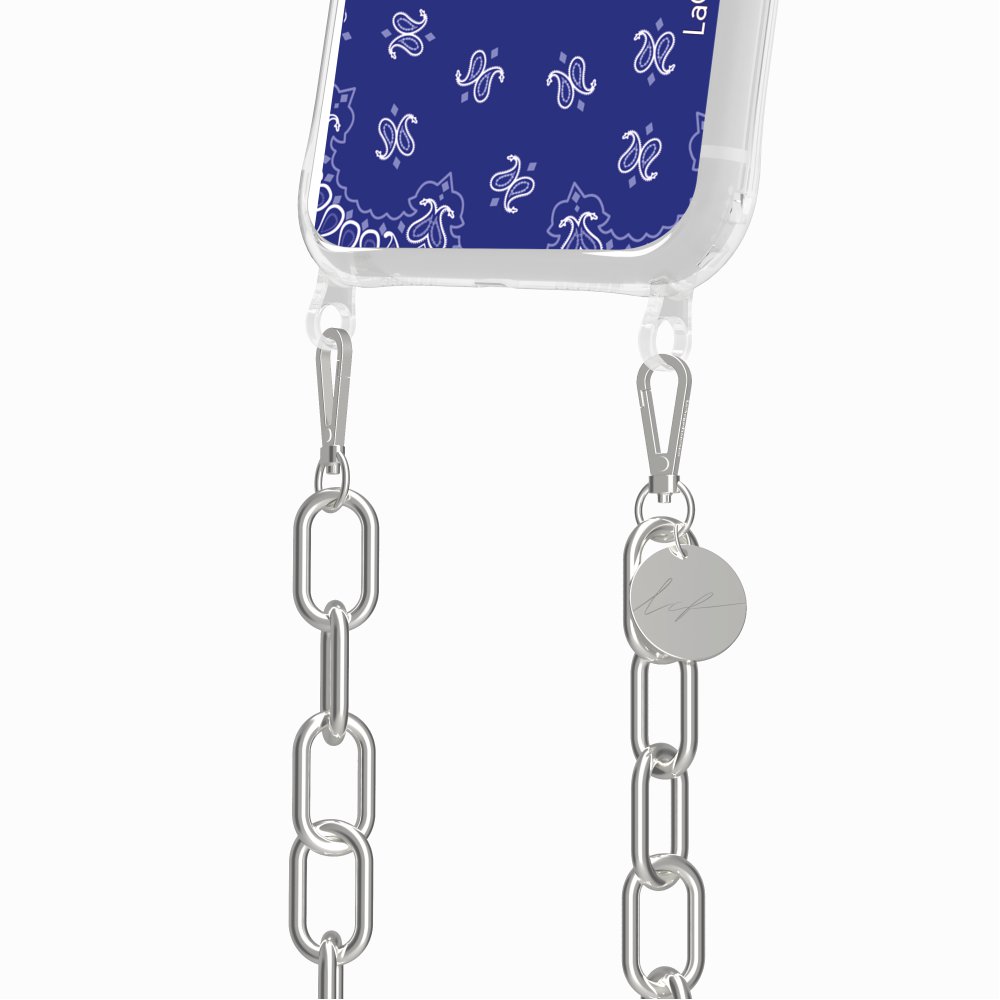Coque Anneaux Imprimee Bandana Bleu