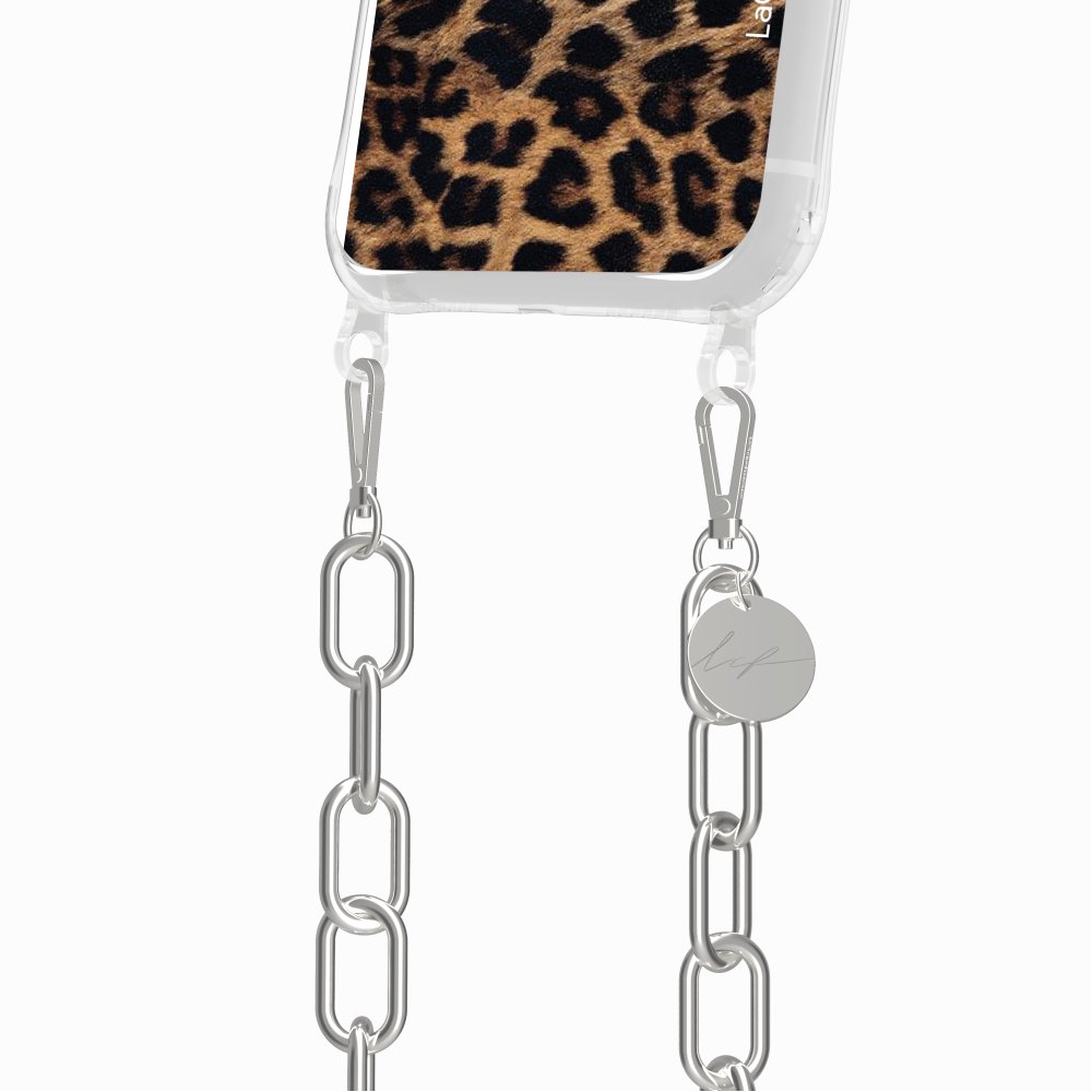 Coque Anneaux Imprimee Leopard Noir Et Brun - 93
