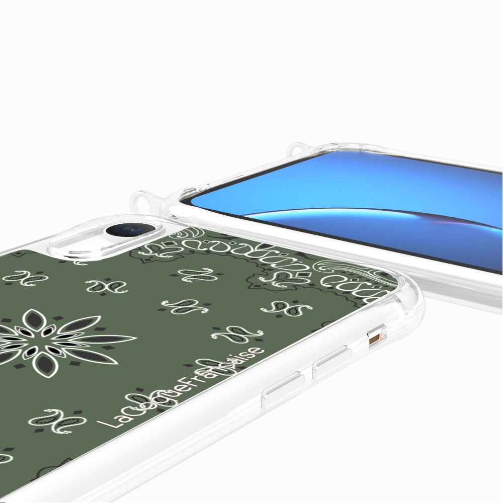 Coque Anneaux Imprimee Bandana Kaki