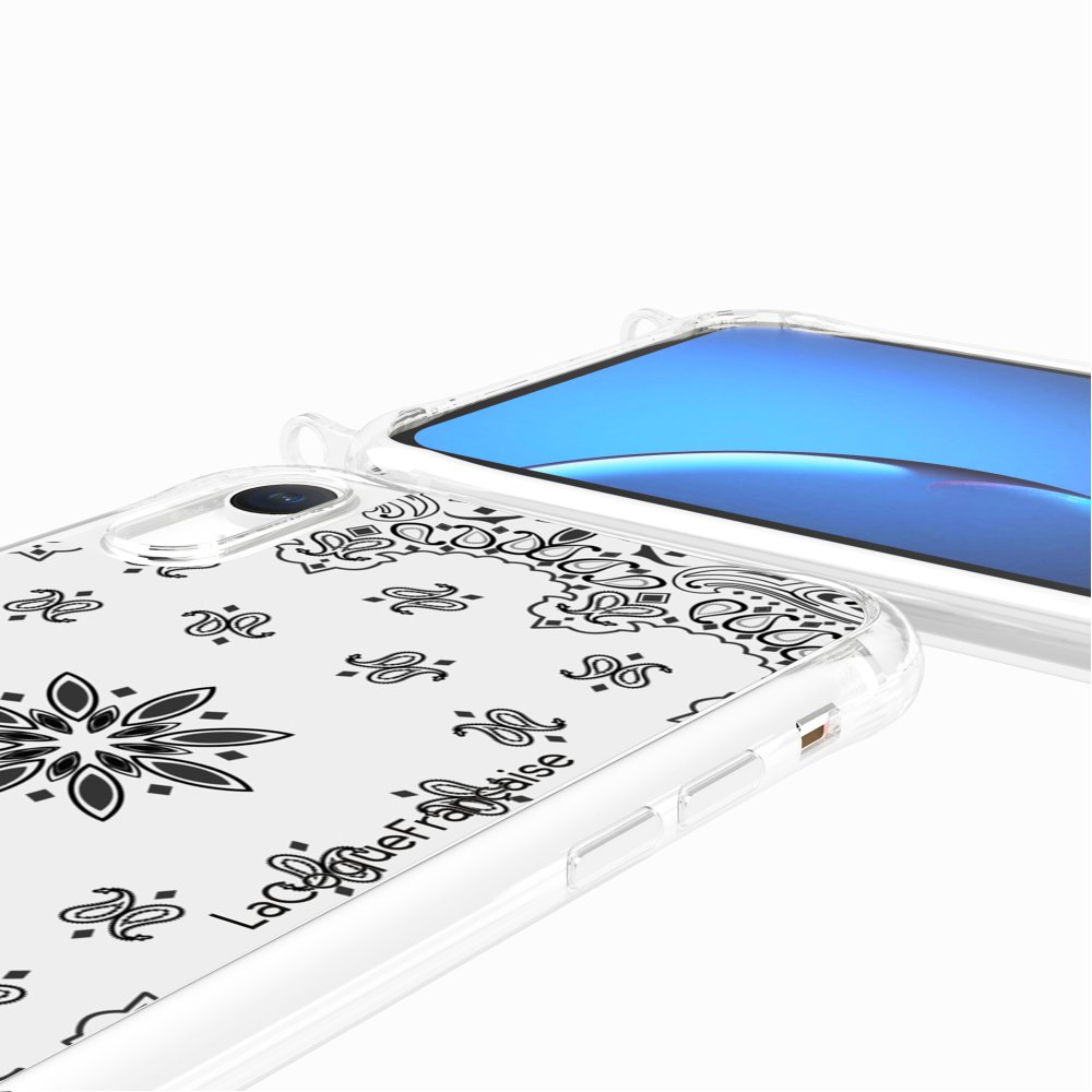 Coque Anneaux Imprimee Bandana Blanc