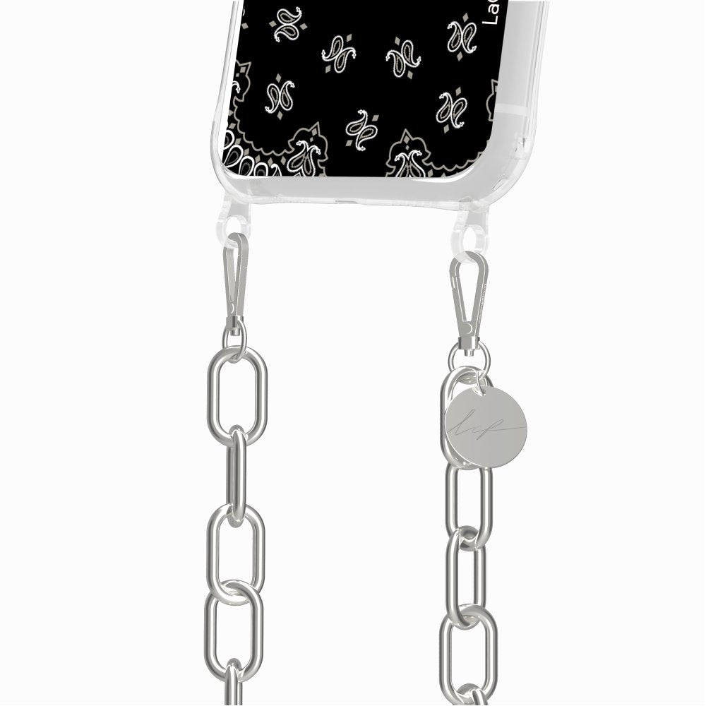 Coque Anneaux Imprimee Bandana Noir