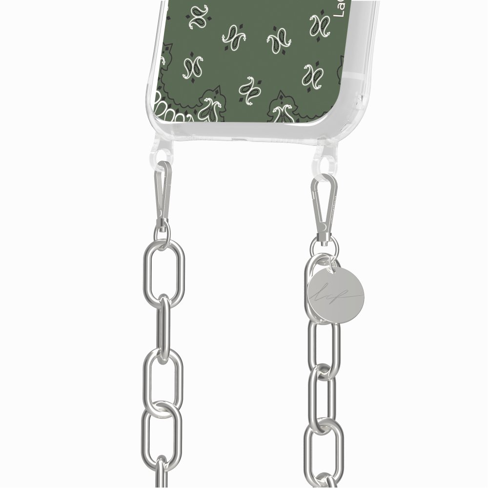 Coque Anneaux Imprimee Bandana Kaki