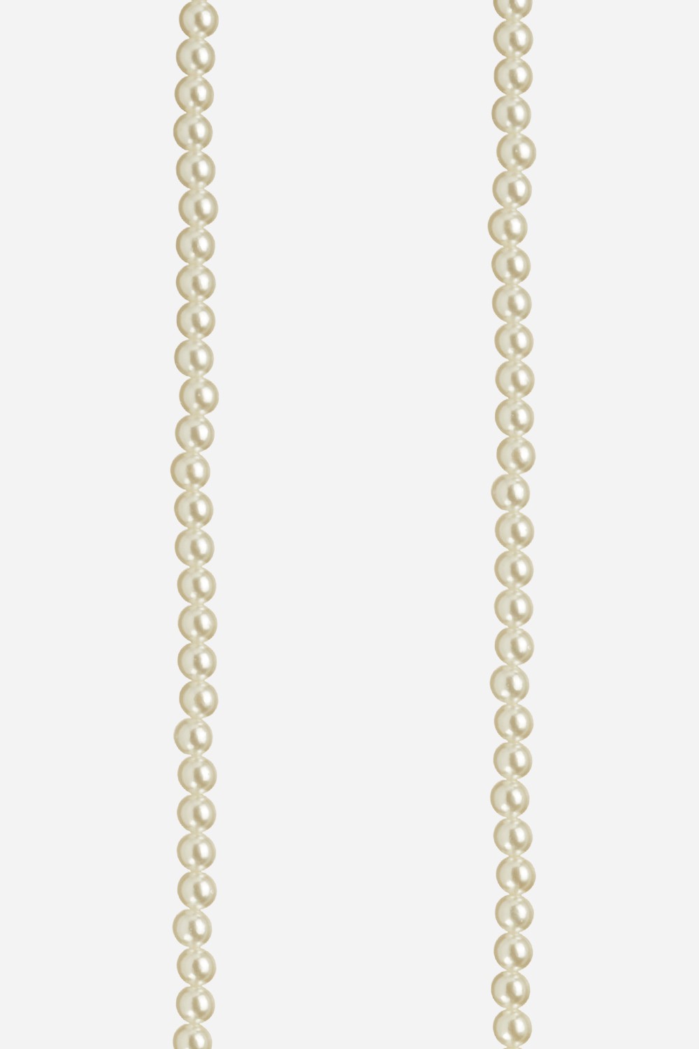 Long White Agathe Chain 120 cm