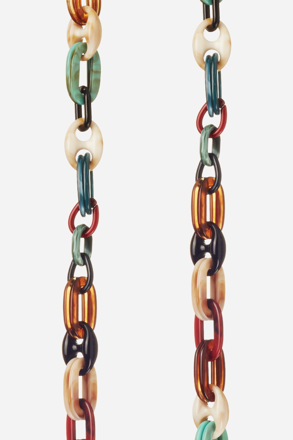 Chaine Longue Ambre Multicolore 120 cm