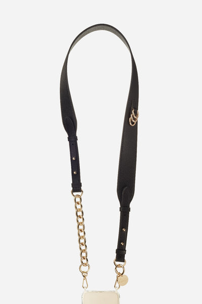 Chaine Longue Lara Noir 120 cm