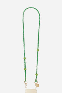Della green braided cord